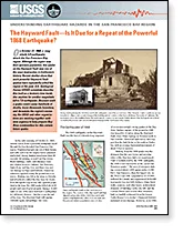 Publication cover: The Hayward Fault. Is It Due for a Repeat of the Powerful 1868 Earthquake?